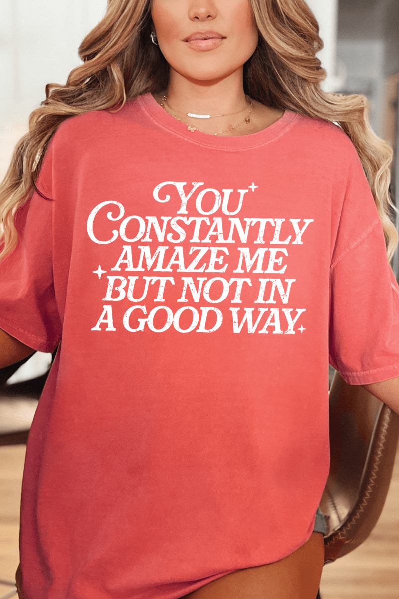 Constantly Amaze Me Comfort Colors Adult Ring - Spun Cotton Tee - Wholesale Accessory Market