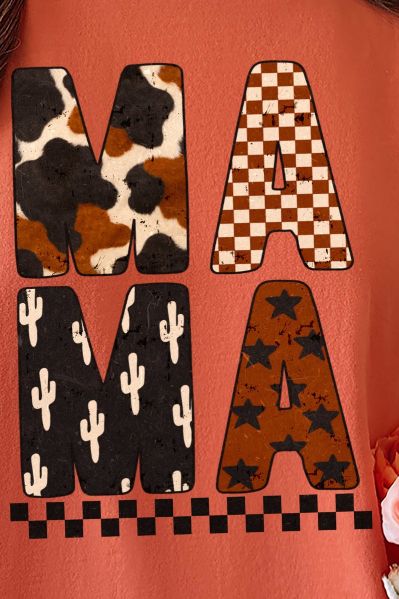 Cow Cactus Mama Comfort Colors Adult Ring - Spun Cotton Tee - Wholesale Accessory Market