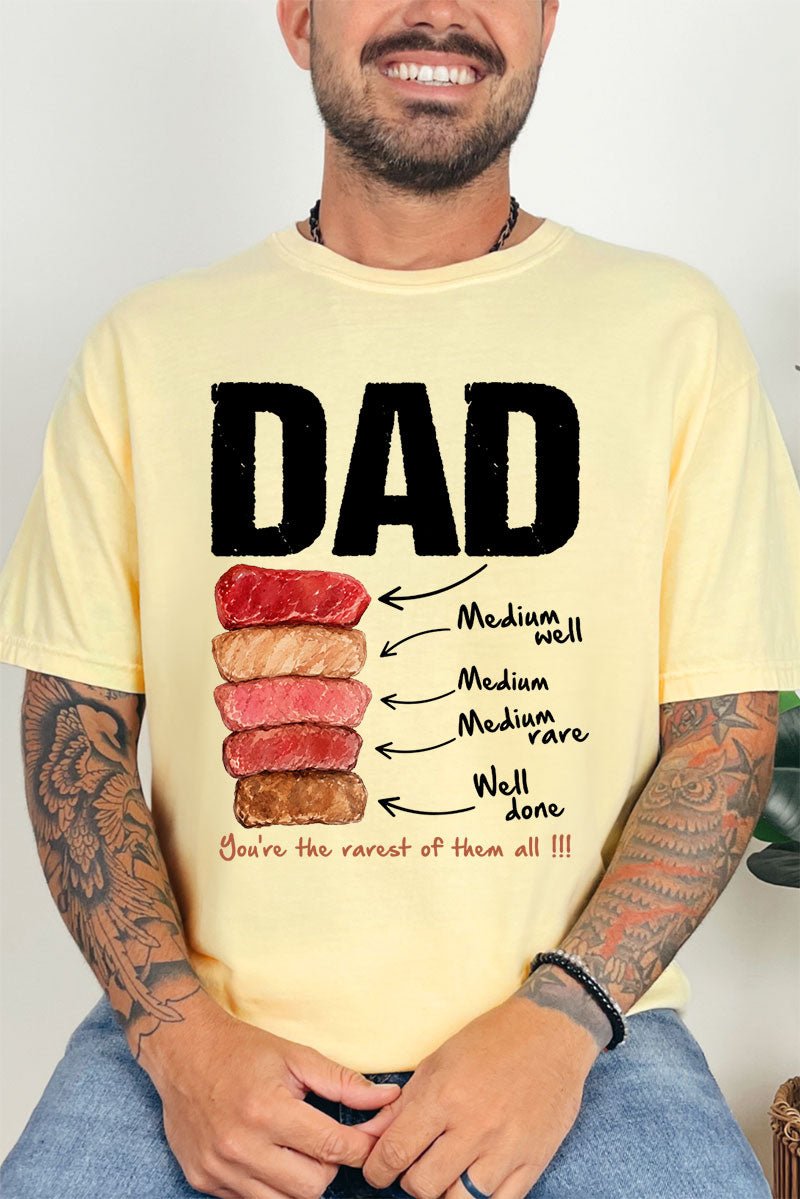 Dad Rarest Of All Comfort Colors Adult Ring - Spun Cotton Tee - Wholesale Accessory Market