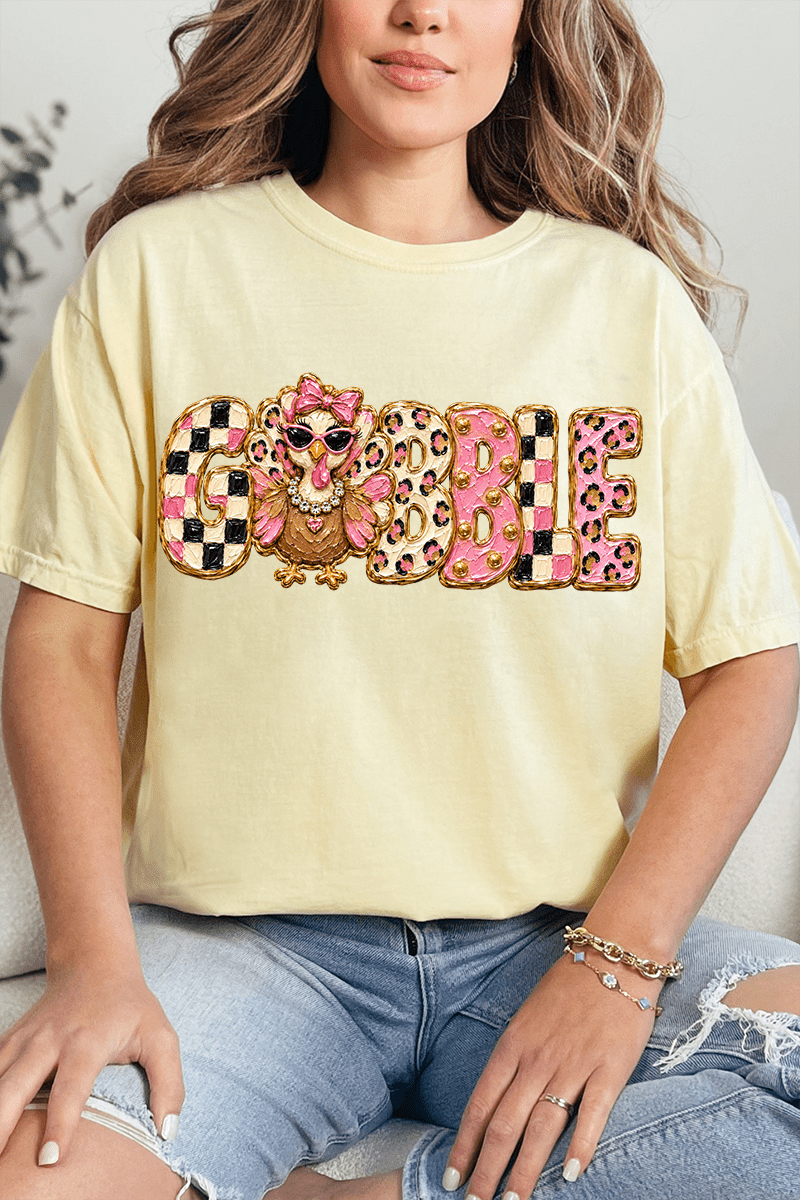 Gobble & Glam Comfort Colors Adult Ring-Spun Cotton Tee - Wholesale Accessory Market