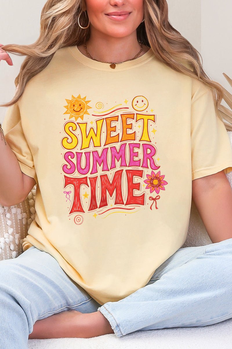 Golden Glow Sweet Summer Time Comfort Colors Adult Ring-Spun Cotton Tee - Wholesale Accessory Market