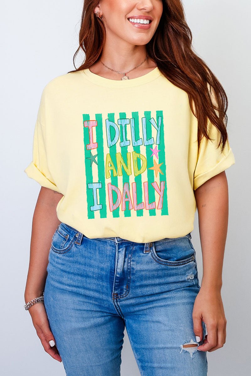 I Dilly & I Dally Comfort Colors Adult Ring - Spun Cotton Tee - Wholesale Accessory Market
