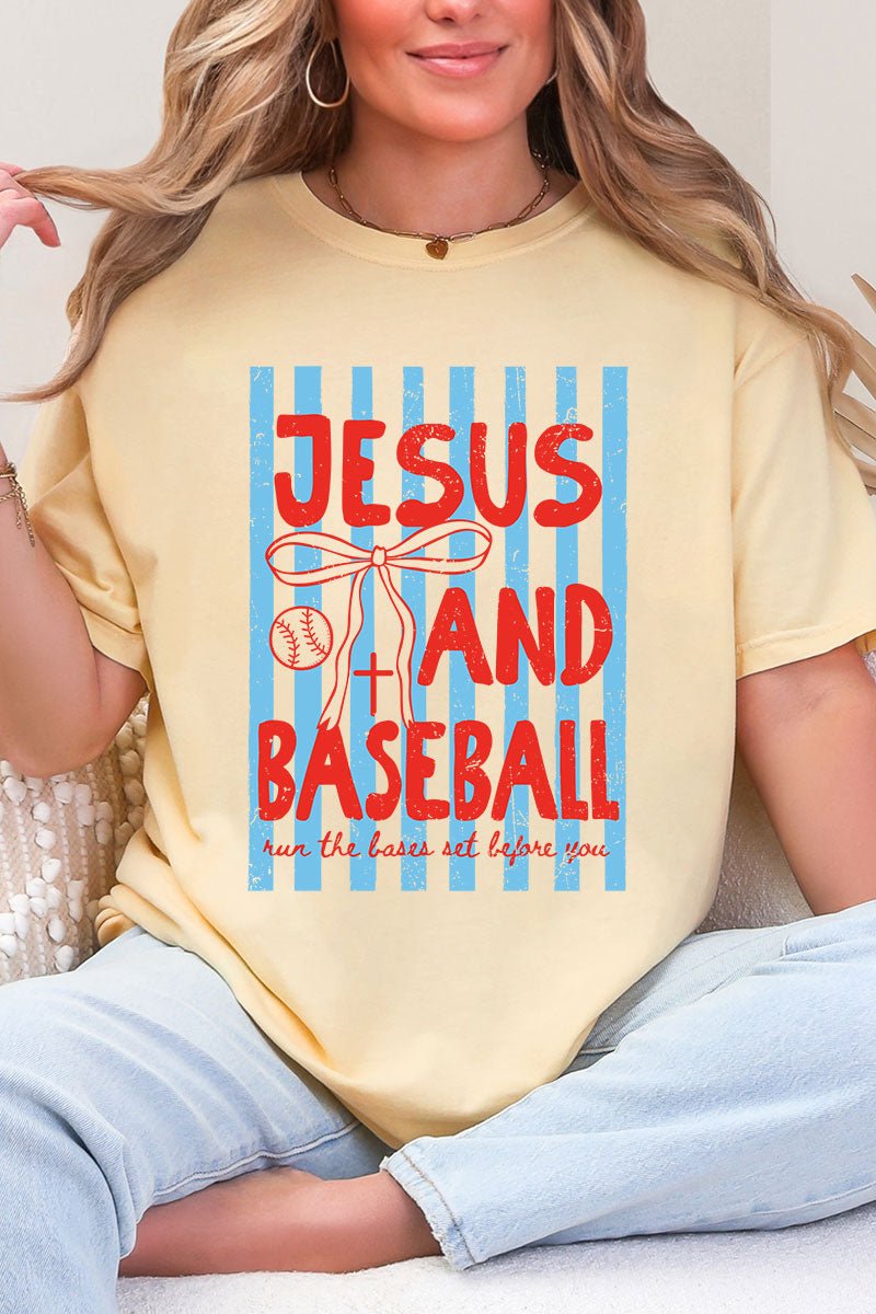 Jesus And Baseball Comfort Colors Adult Ring - Spun Cotton Tee - Wholesale Accessory Market