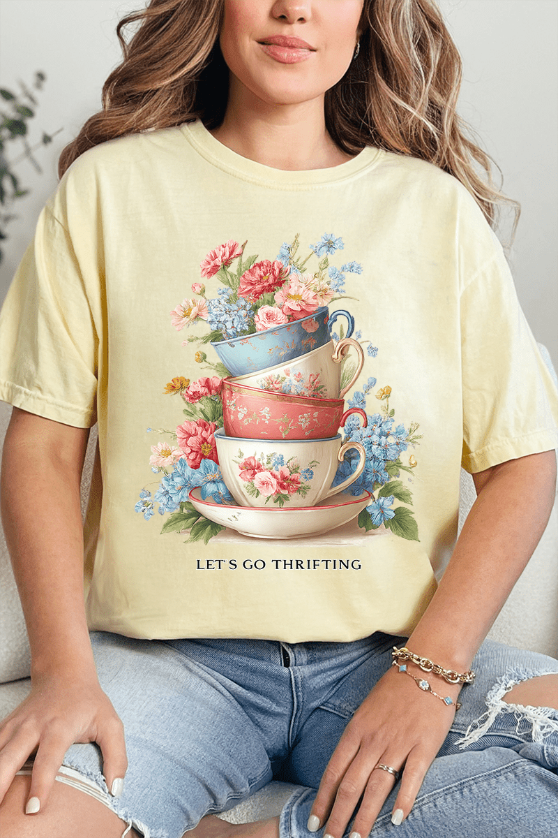 Let's Go Thrifting Comfort Colors Adult Ring-Spun Cotton Tee - Wholesale Accessory Market