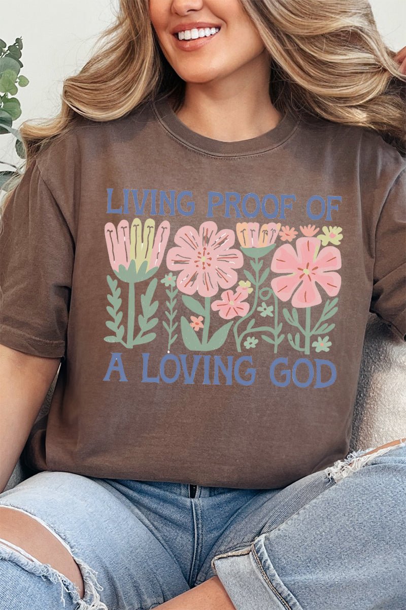 Living Proof Of A Loving God Comfort Colors Adult Ring - Spun Cotton Tee - Wholesale Accessory Market