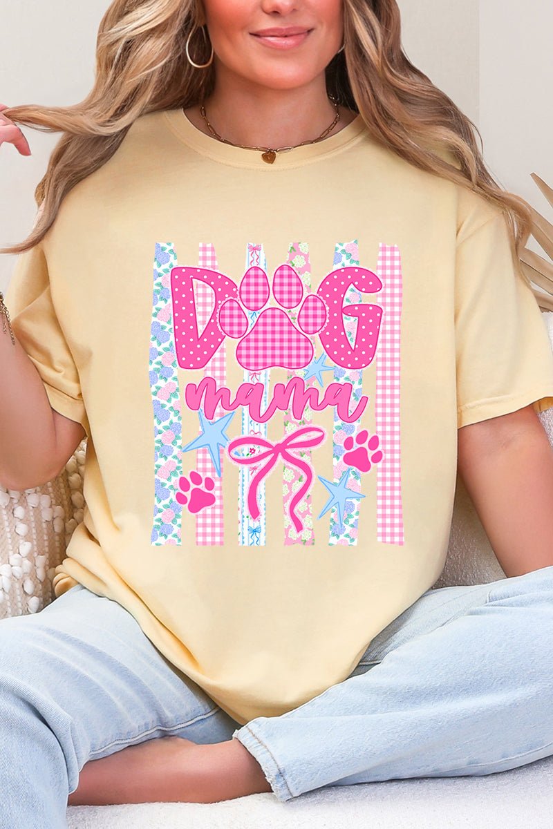 Pawfectly Pink Dog Mama Comfort Colors Adult Ring - Spun Cotton Tee - Wholesale Accessory Market