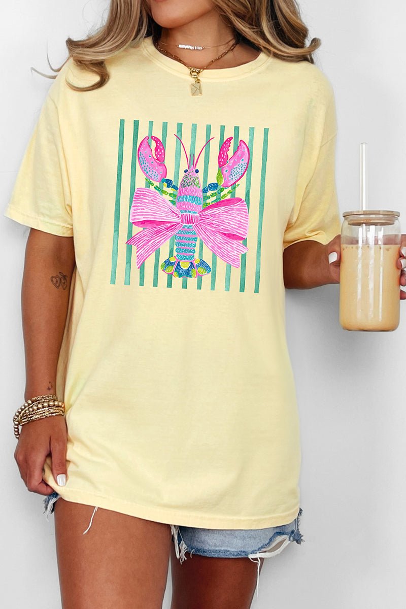 Pink Lobster Club Comfort Colors Adult Ring - Spun Cotton Tee - Wholesale Accessory Market