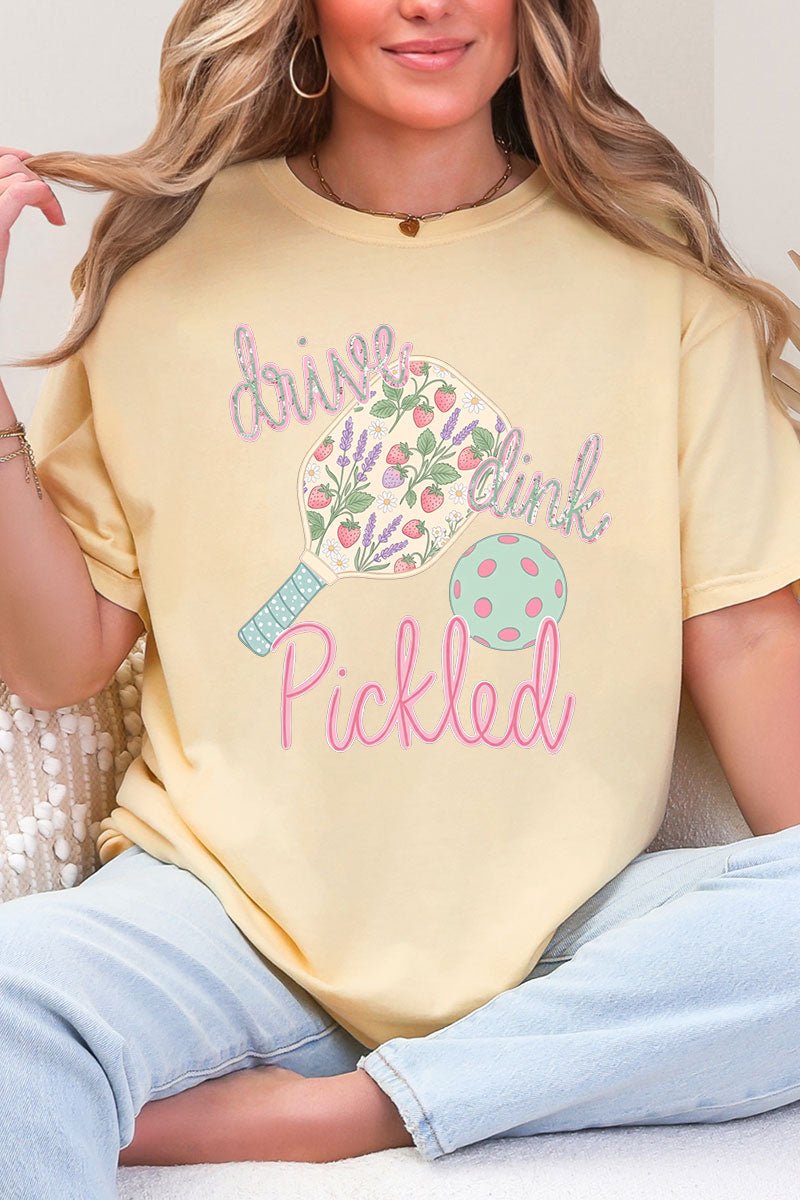 Pretty Drive Dink Pickled Pink Comfort Colors Adult Ring - Spun Cotton Tee - Wholesale Accessory Market