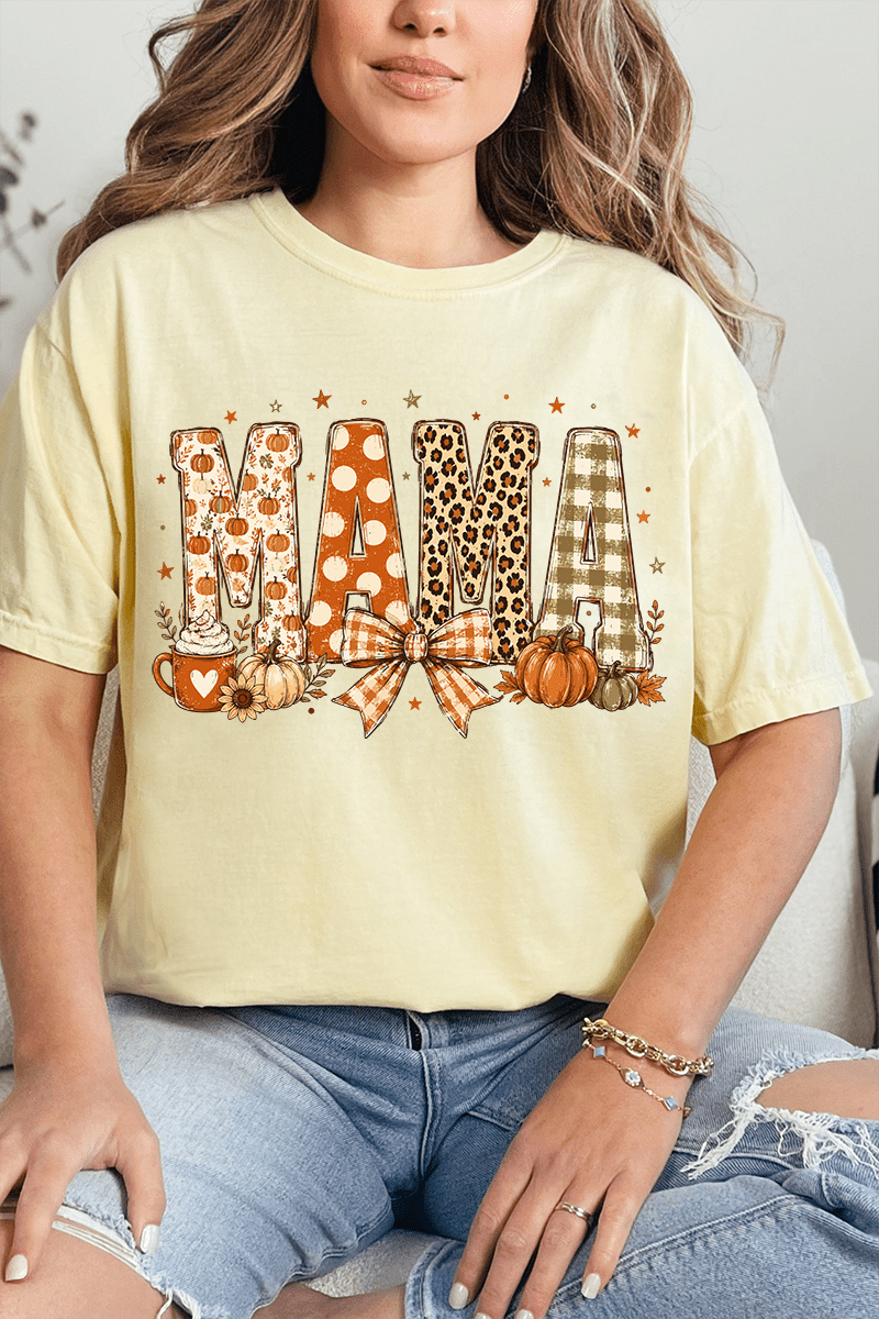 Pumpkin Spice Mama Comfort Colors Adult Ring-Spun Cotton Tee - Wholesale Accessory Market