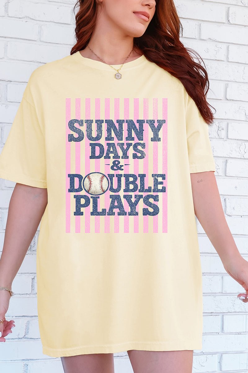 Sunny Days & Double Plays Comfort Colors Adult Ring - Spun Cotton Tee - Wholesale Accessory Market