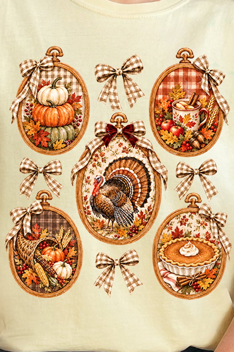 Thanksgiving Portraits Comfort Colors Adult Ring-Spun Cotton Tee - Wholesale Accessory Market