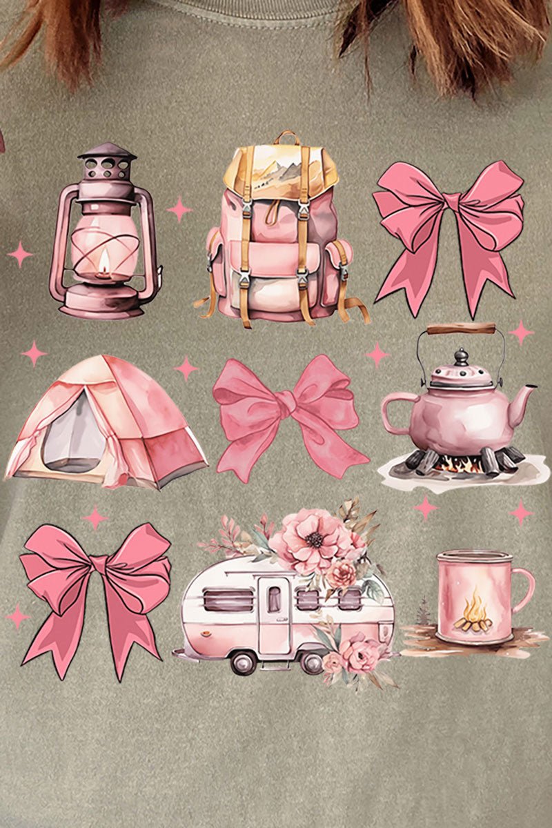 Camping Coquette Comfort Colors Adult Ring - Spun Cotton Tee - Wholesale Accessory Market