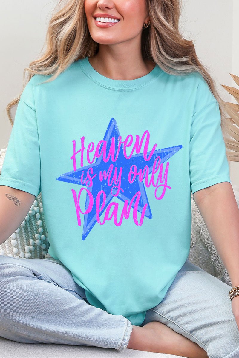 Heaven Is My Only Plan Comfort Colors Adult Ring - Spun Cotton Tee - Wholesale Accessory Market