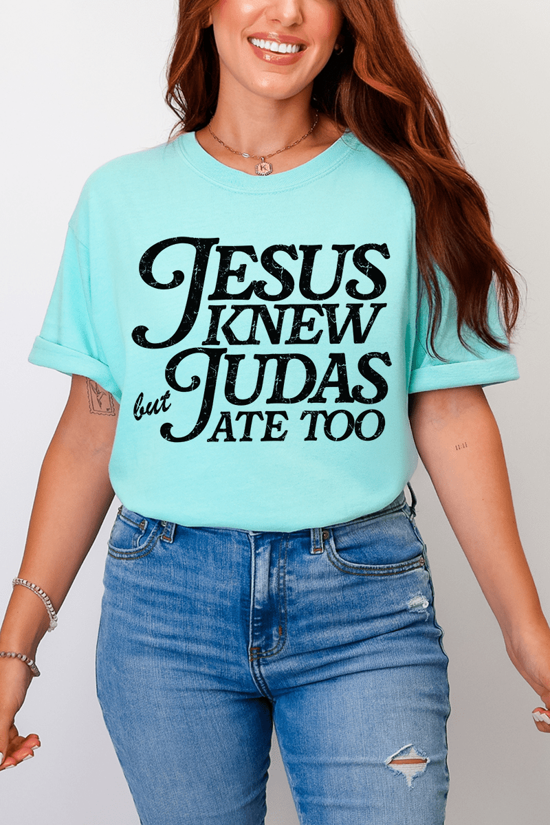Jesus Knew Comfort Colors Adult Ring - Spun Cotton Tee - Wholesale Accessory Market