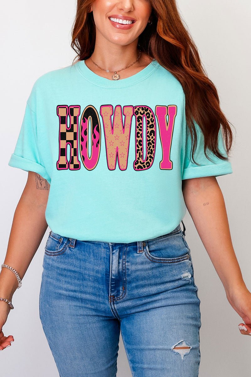 Pink Heat Howdy Comfort Colors Adult Ring - Spun Cotton Tee - Wholesale Accessory Market