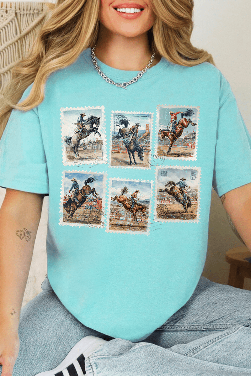 Rodeo Stamps Comfort Colors Adult Ring - Spun Cotton Tee - Wholesale Accessory Market