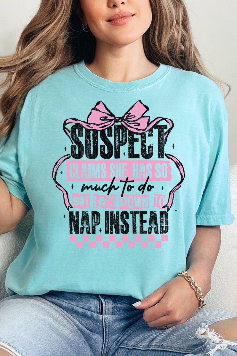 Suspect Naps Instead Comfort Colors Adult Ring - Spun Cotton Tee - Wholesale Accessory Market