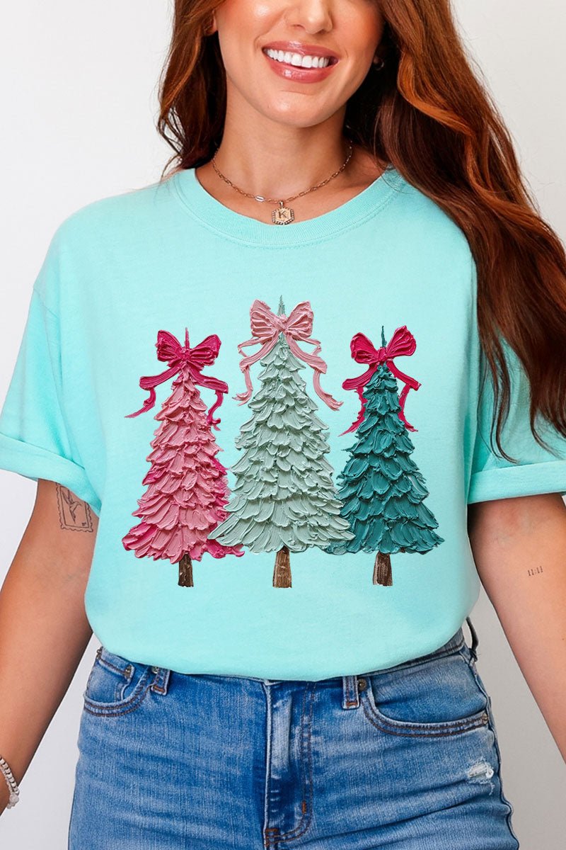 The Painted Trio Trees Comfort Colors Adult Ring - Spun Cotton Tee - Wholesale Accessory Market