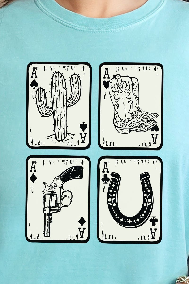 Western Four Of A Kind Comfort Colors Adult Ring - Spun Cotton Tee - Wholesale Accessory Market