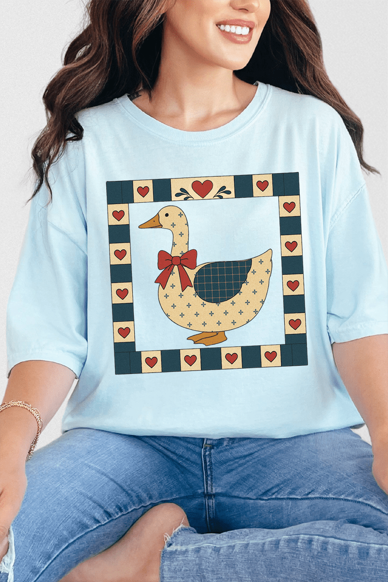 Farmhouse Folk Goose Comfort Colors Adult Ring - Spun Cotton Tee - Wholesale Accessory Market