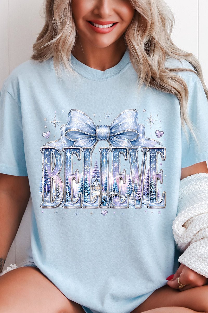 Frosted Fairytale Believe Comfort Colors Adult Ring-Spun Cotton Tee - Wholesale Accessory Market
