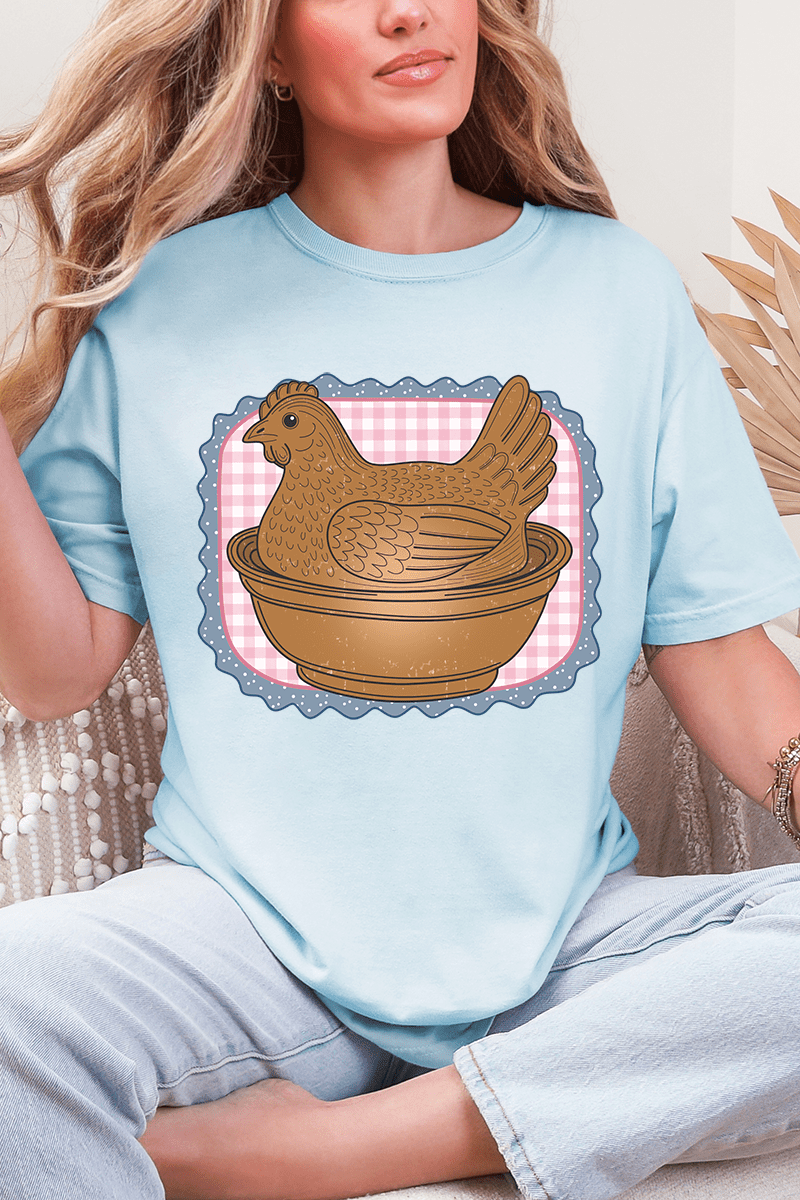 Hen & Home Comfort Colors Adult Ring - Spun Cotton Tee - Wholesale Accessory Market