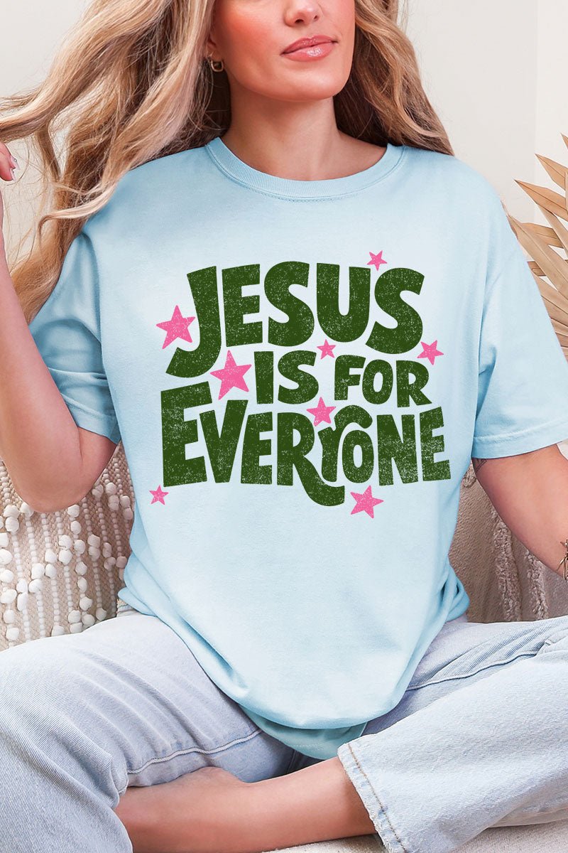 Jesus Is For Everyone Comfort Colors Adult Ring - Spun Cotton Tee - Wholesale Accessory Market