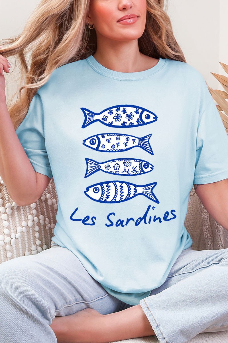 Les Sardines Comfort Colors Adult Ring - Spun Cotton Tee - Wholesale Accessory Market