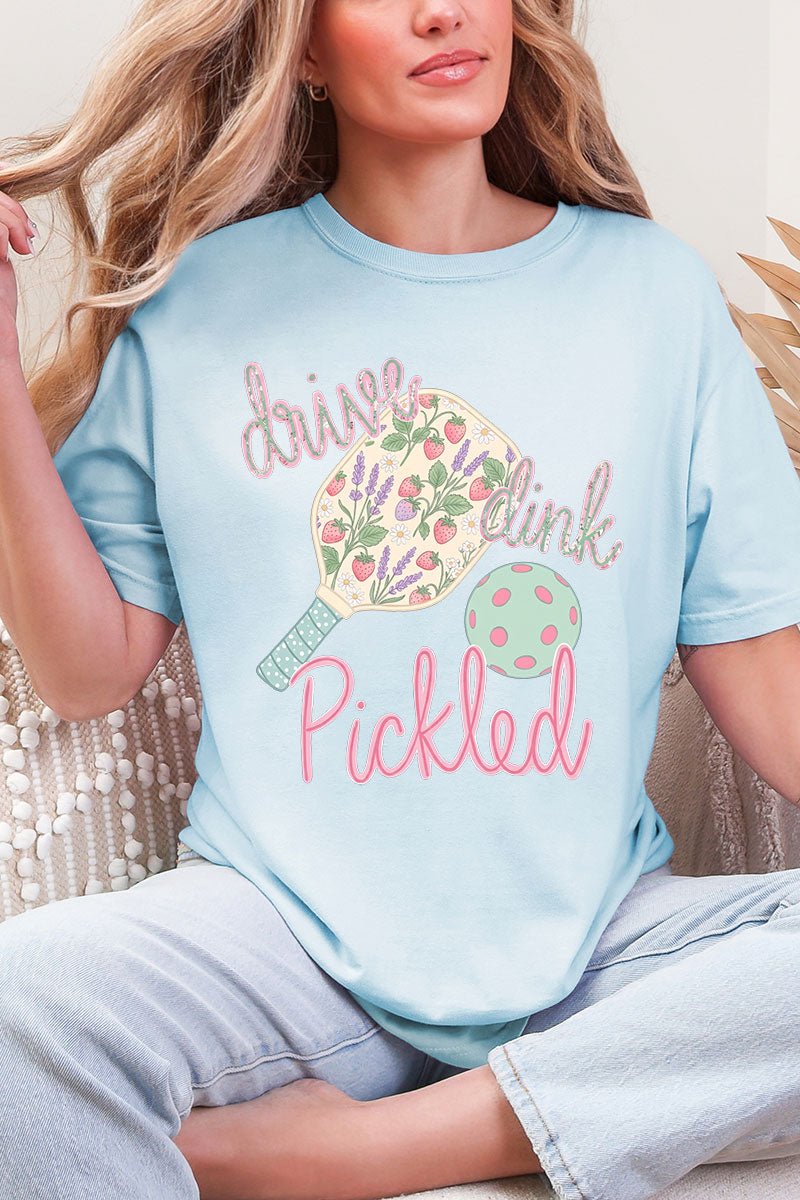 Pretty Drive Dink Pickled Pink Comfort Colors Adult Ring - Spun Cotton Tee - Wholesale Accessory Market