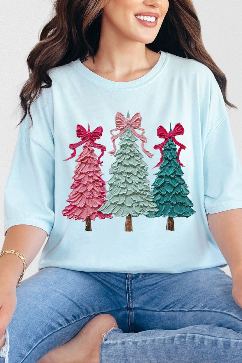 The Painted Trio Trees Comfort Colors Adult Ring - Spun Cotton Tee - Wholesale Accessory Market