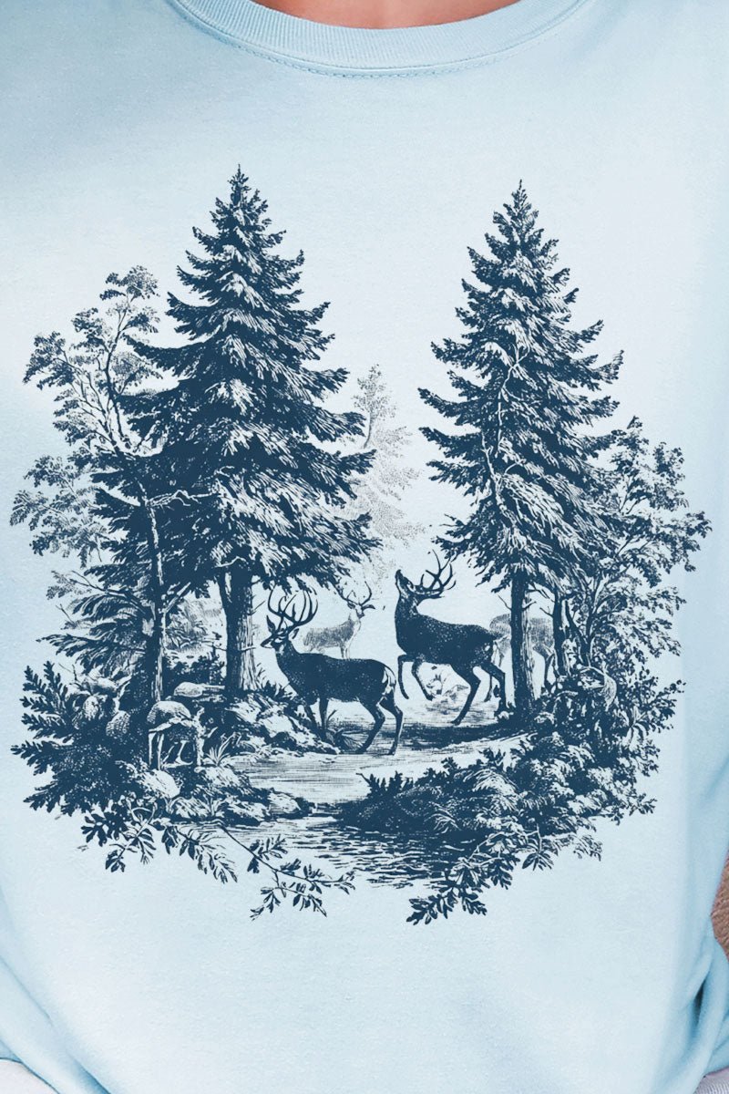 Woodland Buck Comfort Colors Adult Ring - Spun Cotton Tee - Wholesale Accessory Market