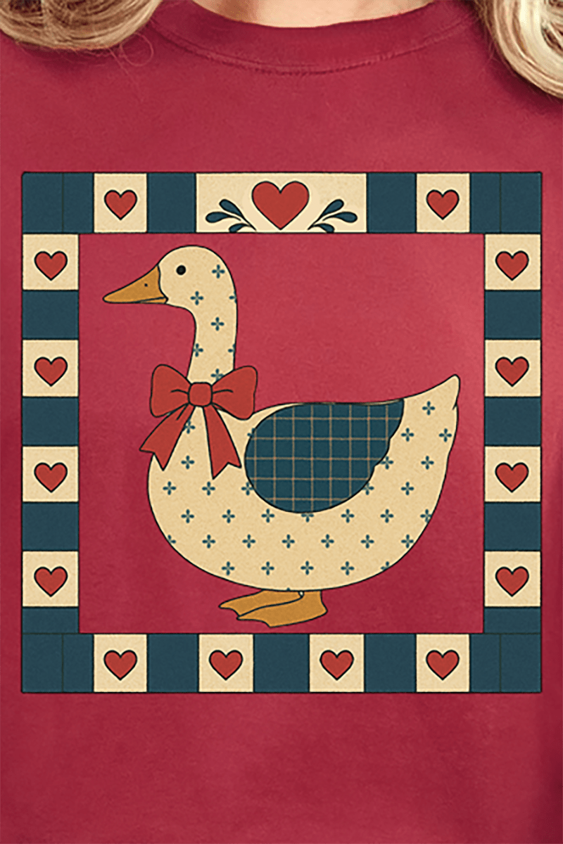 Farmhouse Folk Goose Comfort Colors Adult Ring - Spun Cotton Tee - Wholesale Accessory Market