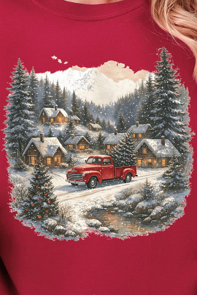 Snowfall On Main Street Comfort Colors Adult Ring - Spun Cotton Tee - Wholesale Accessory Market