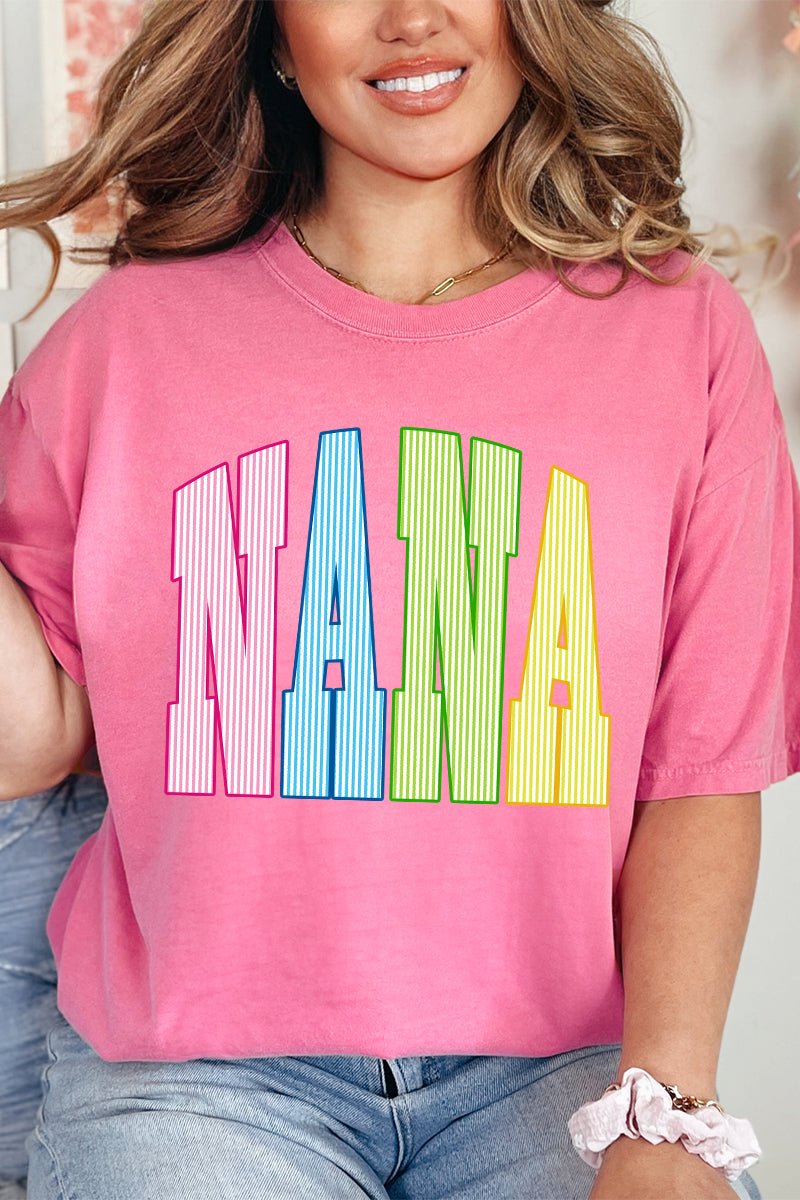 Color Me Loved Nana Comfort Colors Adult Ring-Spun Cotton Tee - Wholesale Accessory Market