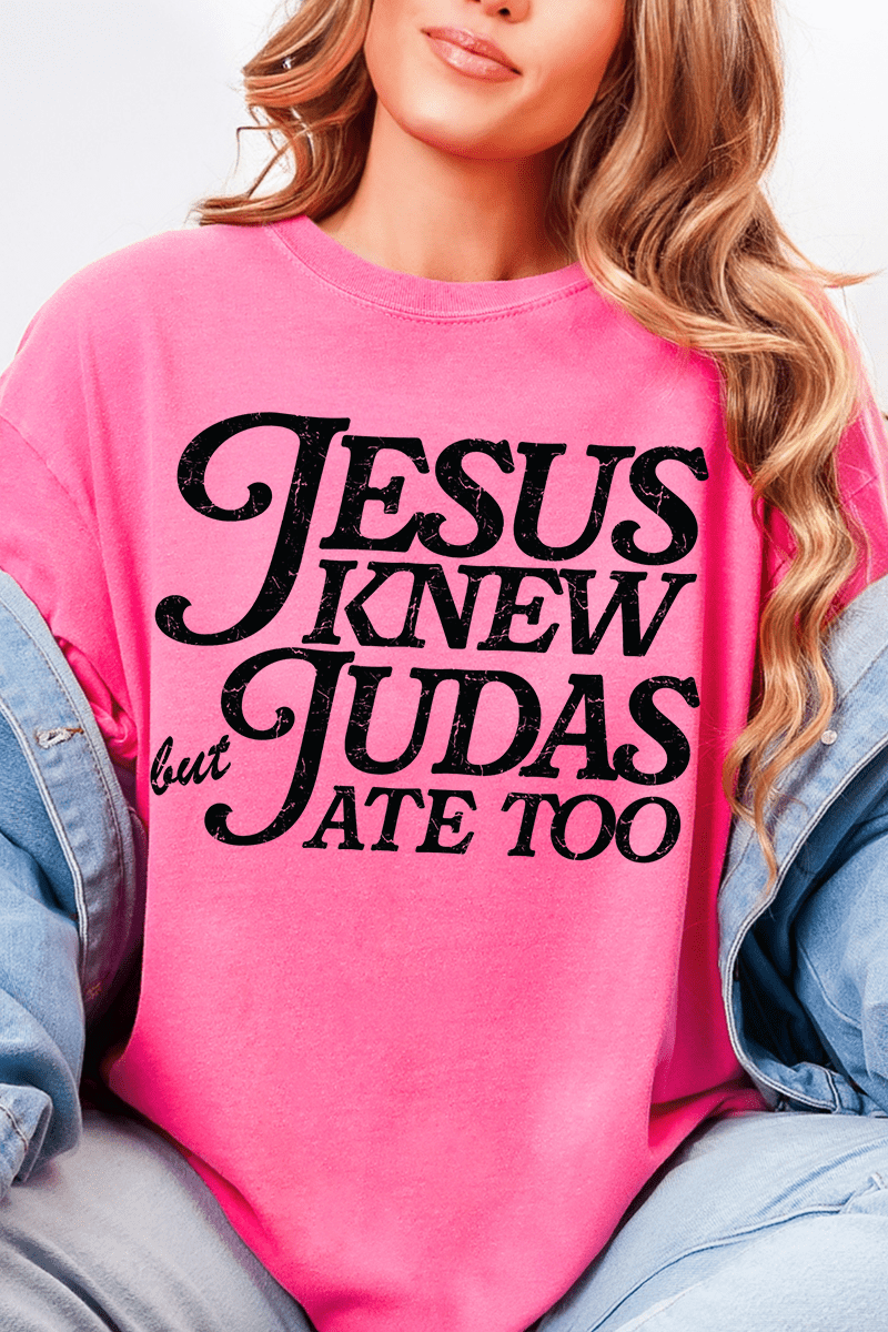 Jesus Knew Comfort Colors Adult Ring - Spun Cotton Tee - Wholesale Accessory Market