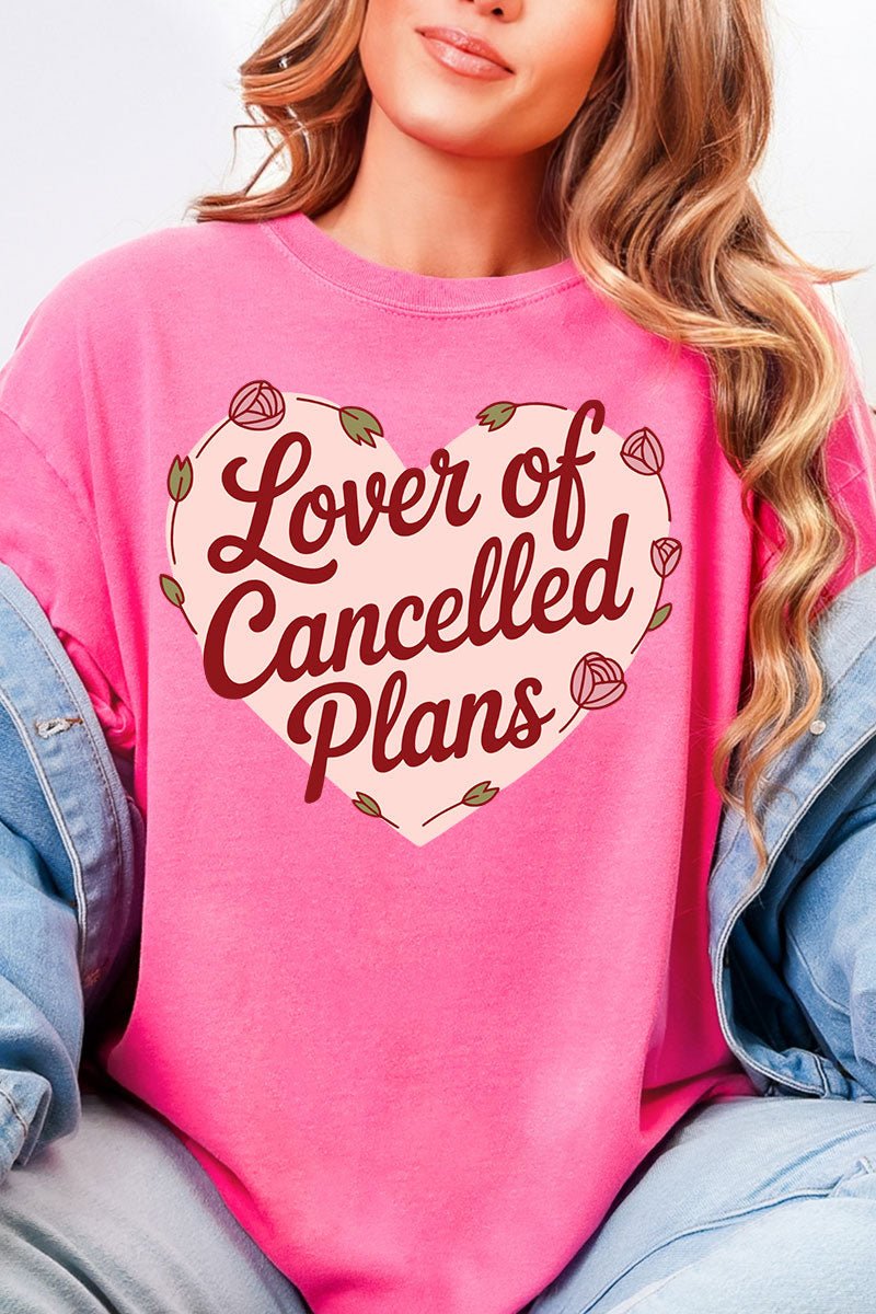 Lover Of Cancelled Plans Comfort Colors Adult Ring - Spun Cotton Tee - Wholesale Accessory Market