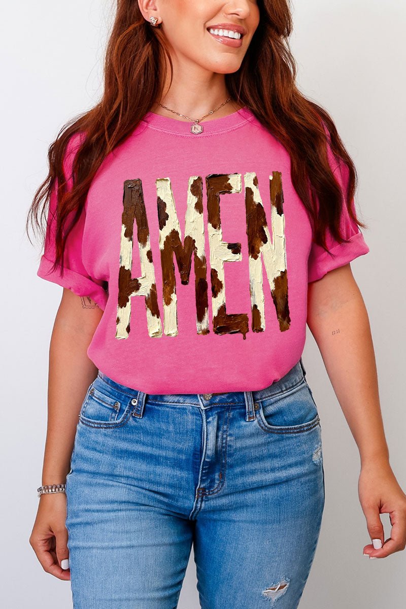 Painted Cow Amen Comfort Colors Adult Ring-Spun Cotton Tee - Wholesale Accessory Market