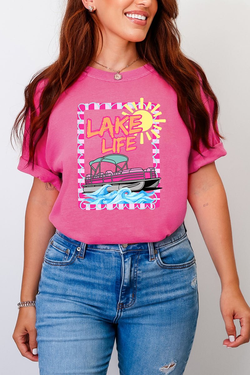 Sunny Lake Life Comfort Colors Adult Ring - Spun Cotton Tee - Wholesale Accessory Market