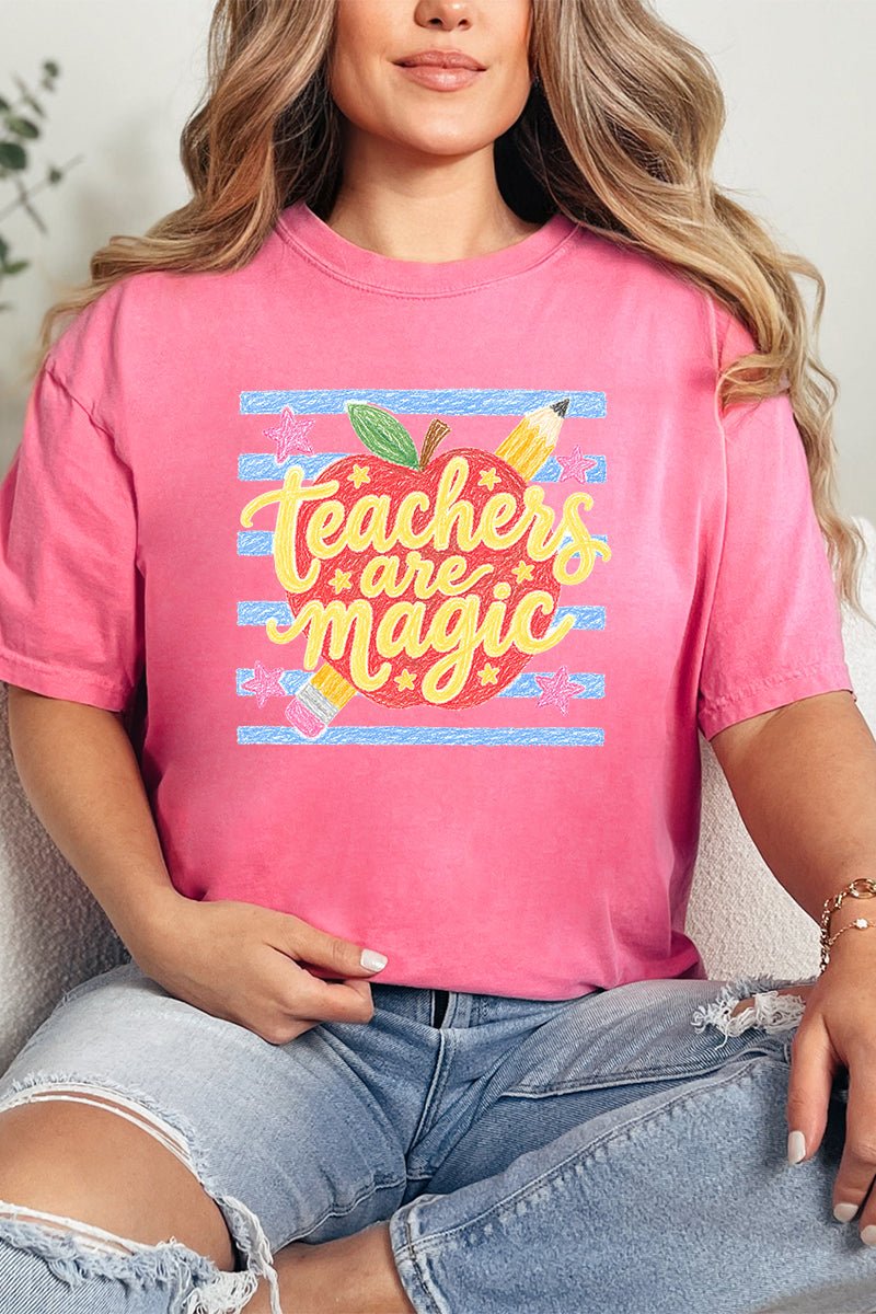 Teachers Are Magic Sketch Comfort Colors Adult Ring-Spun Cotton Tee - Wholesale Accessory Market