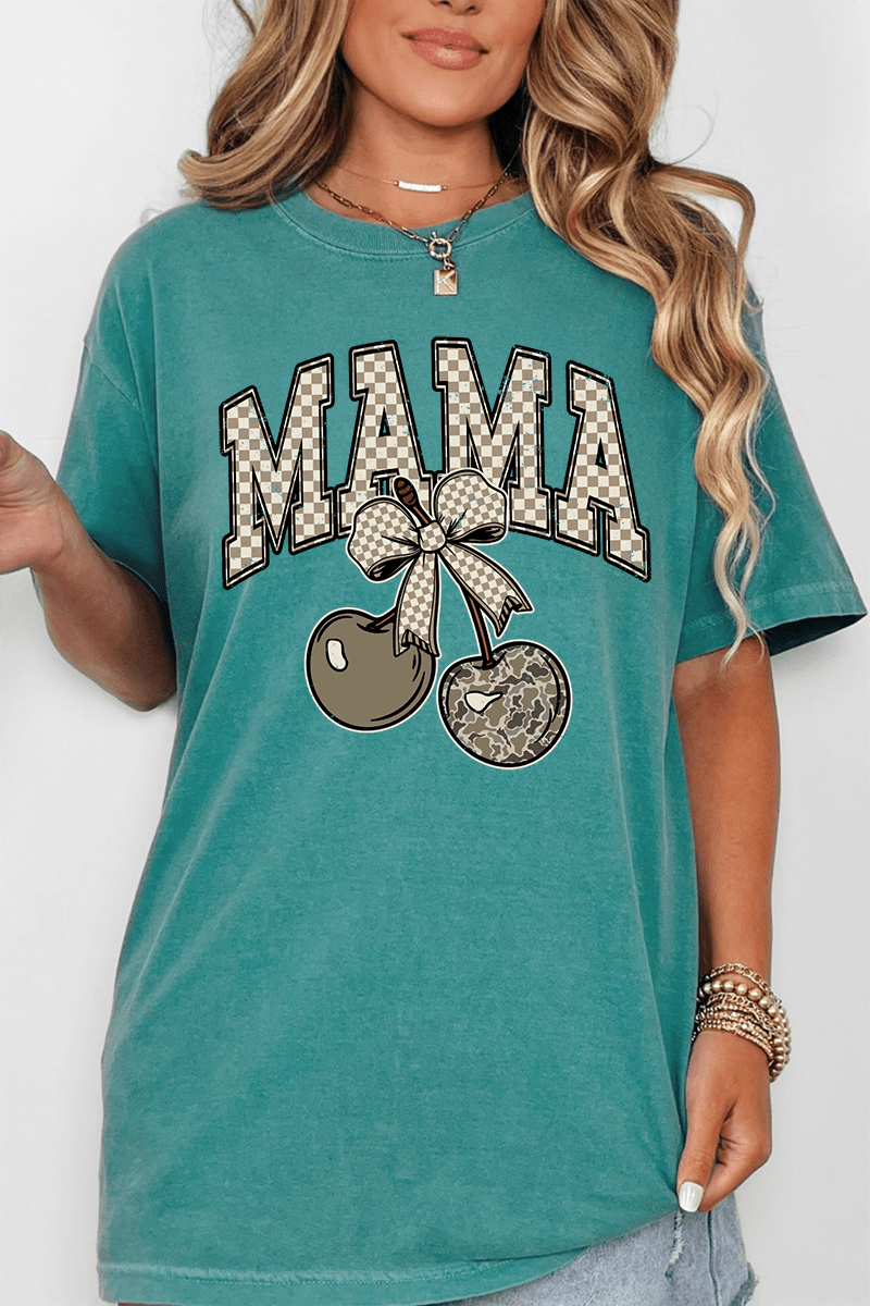 Cherry Luxe Mama Comfort Colors Adult Ring - Spun Cotton Tee - Wholesale Accessory Market