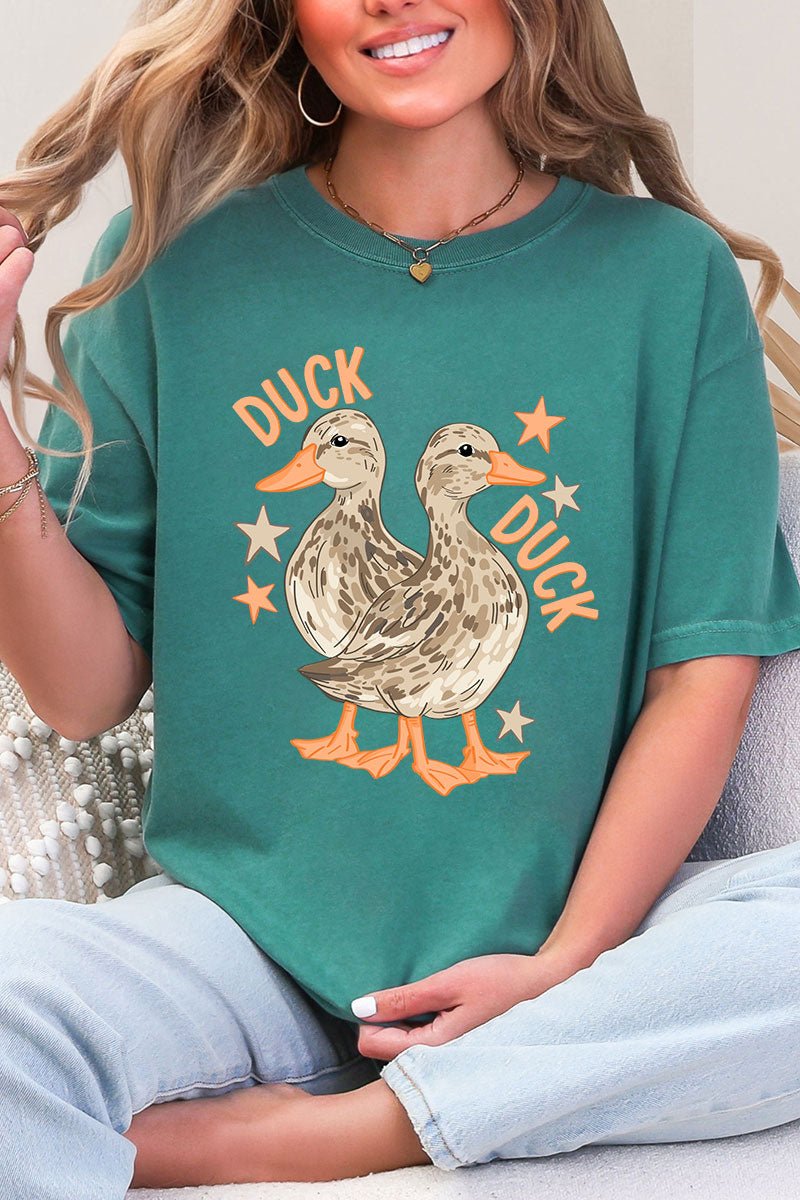 Duck Duck Goose Full Front & Back Design Comfort Colors Adult Ring - Spun Cotton Tee - Wholesale Accessory Market