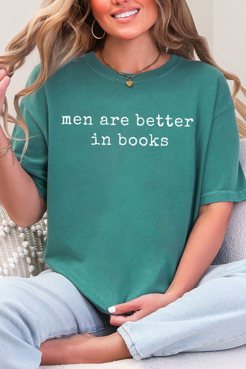 Men Are Better In Books Comfort Colors Adult Ring - Spun Cotton Tee - Wholesale Accessory Market