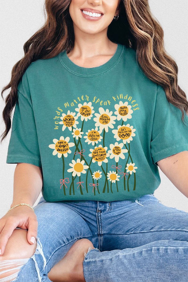 Words Matter Comfort Colors Adult Ring - Spun Cotton Tee - Wholesale Accessory Market