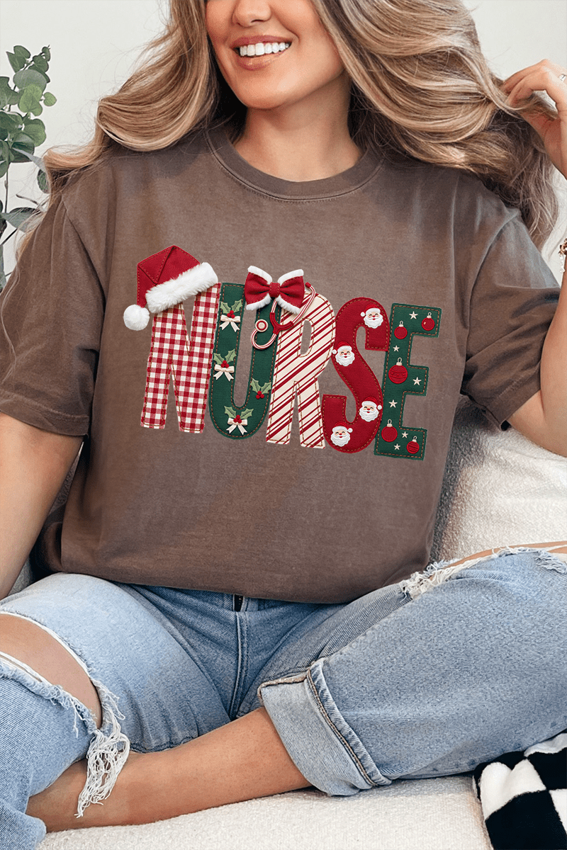 North Pole Nurse Comfort Colors Adult Ring-Spun Cotton Tee - Wholesale Accessory Market