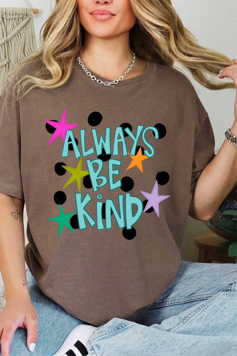 Stars Always Be Kind Comfort Colors Adult Ring - Spun Cotton Tee - Wholesale Accessory Market