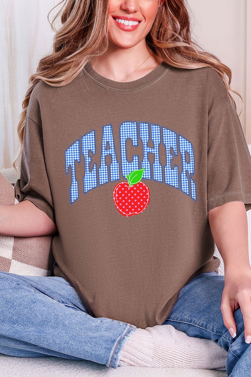 Sweet Apple Teacher Comfort Colors Adult Ring - Spun Cotton Tee - Wholesale Accessory Market