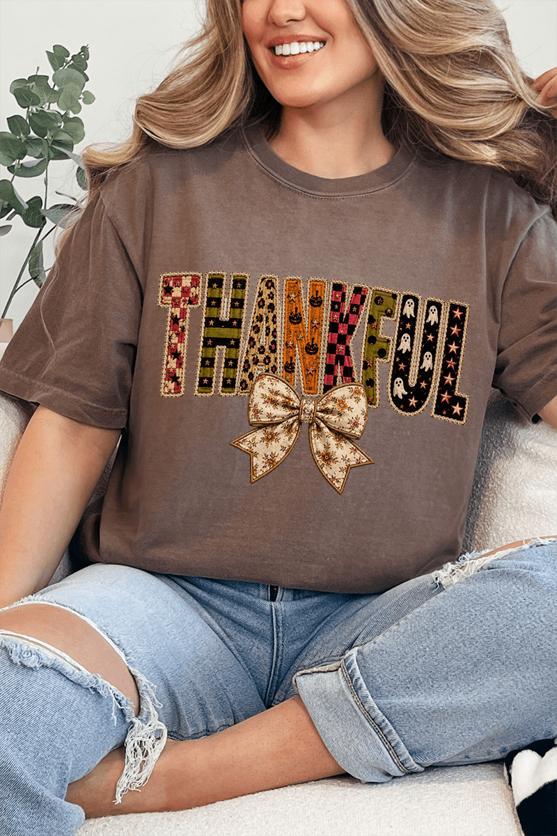 Thankful Fall Spirit Comfort Colors Adult Ring-Spun Cotton Tee - Wholesale Accessory Market