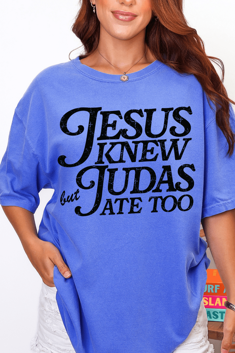 Jesus Knew Comfort Colors Adult Ring - Spun Cotton Tee - Wholesale Accessory Market