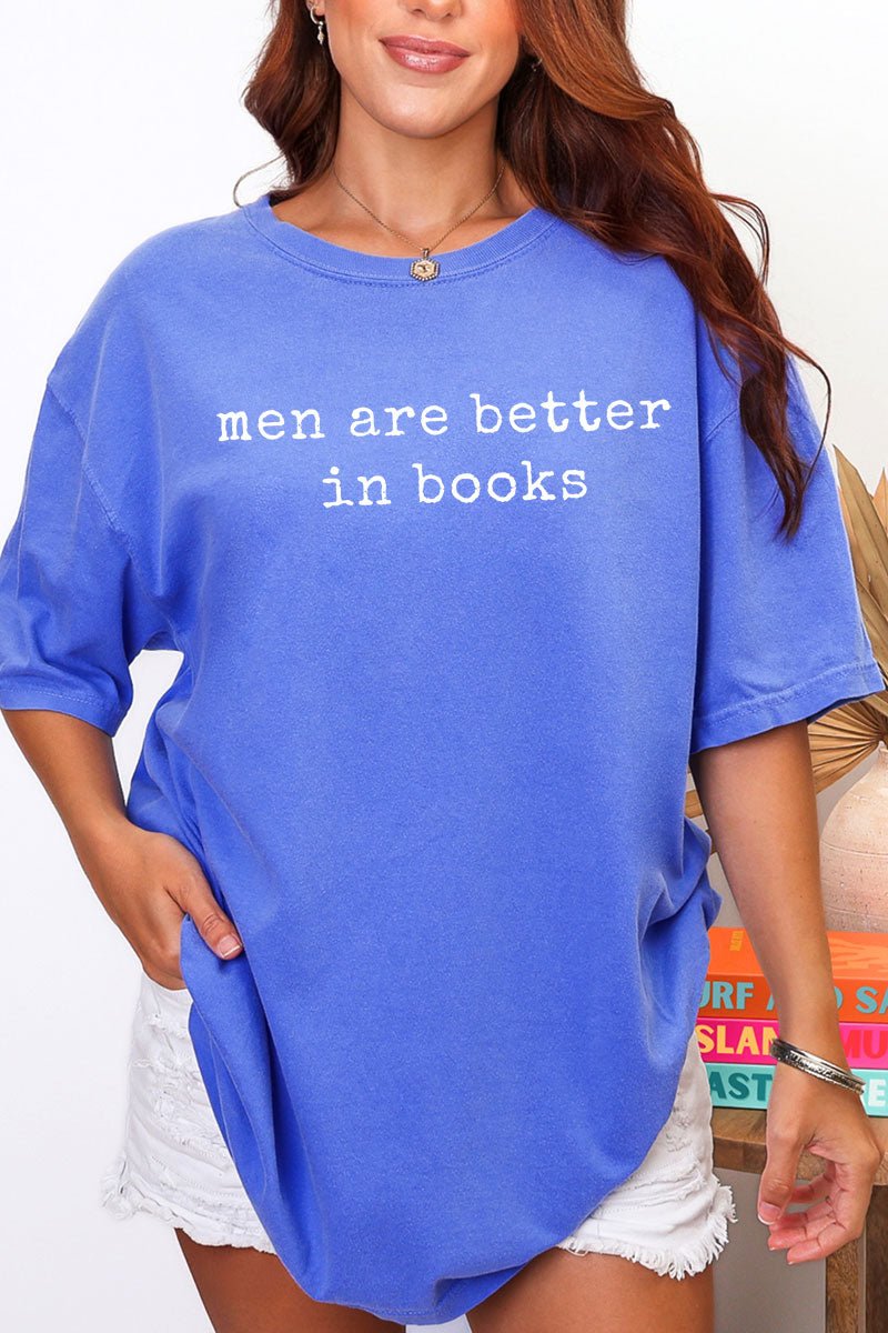 Men Are Better In Books Comfort Colors Adult Ring - Spun Cotton Tee - Wholesale Accessory Market