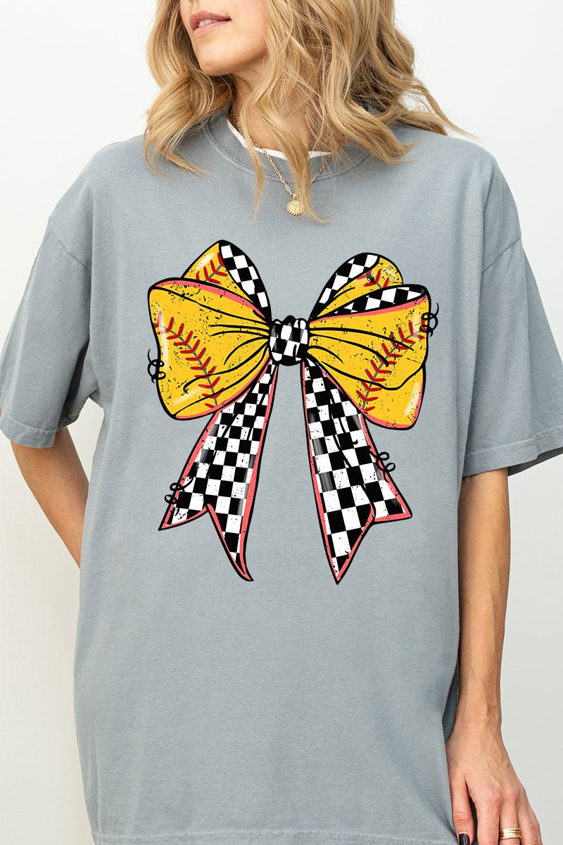 Fastpitch Check Comfort Colors Adult Ring - Spun Cotton Tee - Wholesale Accessory Market